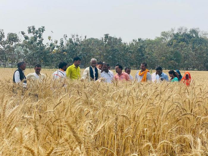 Padmashree Shri Chandra Shekhar Singh ji with a Team of Farmers